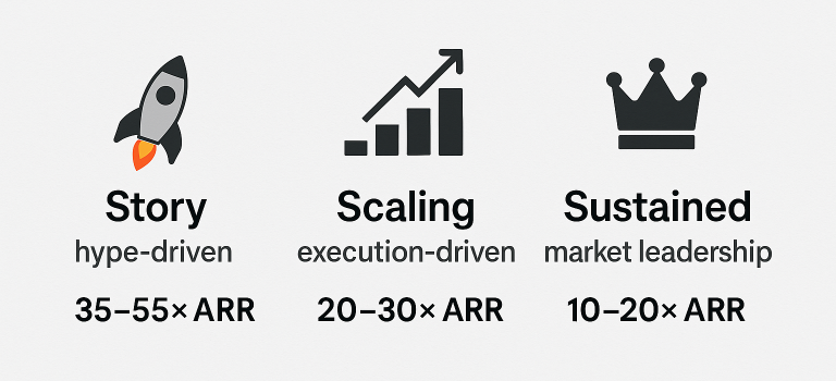 Anthropic 500bn -The market is surprisingly consistent in how it values hypergrowth tech.